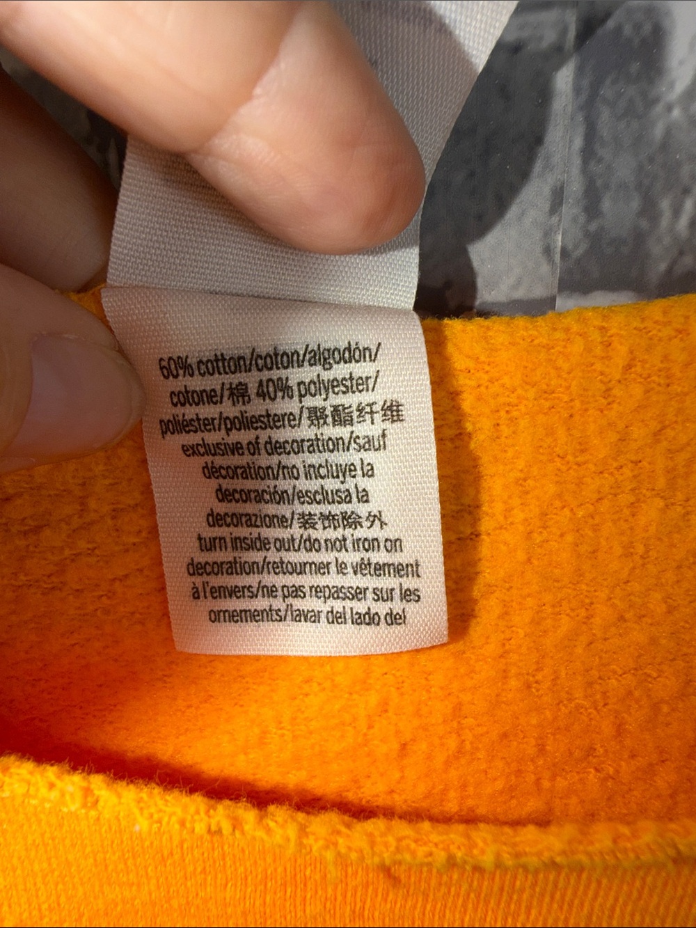 PINK Victoria's Secret Wide-Neck Pullover Sweatshirt - Orange - Picture 4 of 10